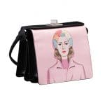 Prada Black/Pink Printed Shoulder Bag - Spring 2014