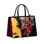 Prada Black/Red Printed Tote Bag - Spring 2014