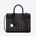 Saint Laurent Black Studded Classic Small De Jour Bag - Spring 2014