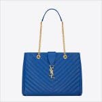 Saint Laurent Blue Classic Monogramme Saint Laurent Shopping Bag - Spring 2014