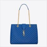 Saint Laurent Blue Classic Monogramme Saint Laurent Shopping Bag - Spring 2014