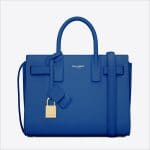 Saint Laurent Blue Classic Mini Sac De Jour Bag - Spring 2014