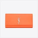 Saint Laurent Orange Classic Monogramme Saint Laurent Clutch Bag - Spring 2014