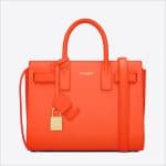 Saint Laurent Orange Classic Mini Sac De Jour Bag - Spring 2014