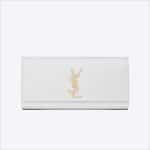 Saint Laurent White Classic Monogramme Saint Laurent Clutch Bag - Spring 2014