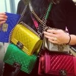 New Chanel Patent Boy Bags from Eva Chen