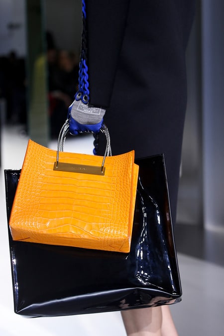 Balenciaga Fall / Winter 2014 Runway Bag collection featuring Croc