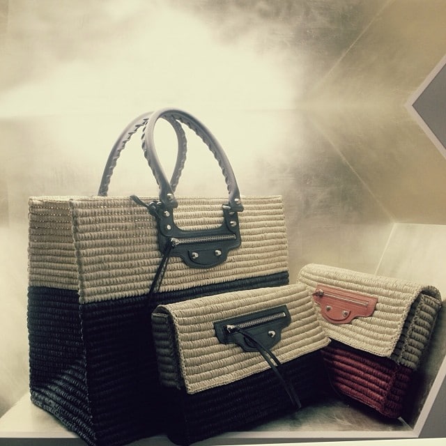 Balenciaga Papier Raffia Tote bags - Spring 2014
