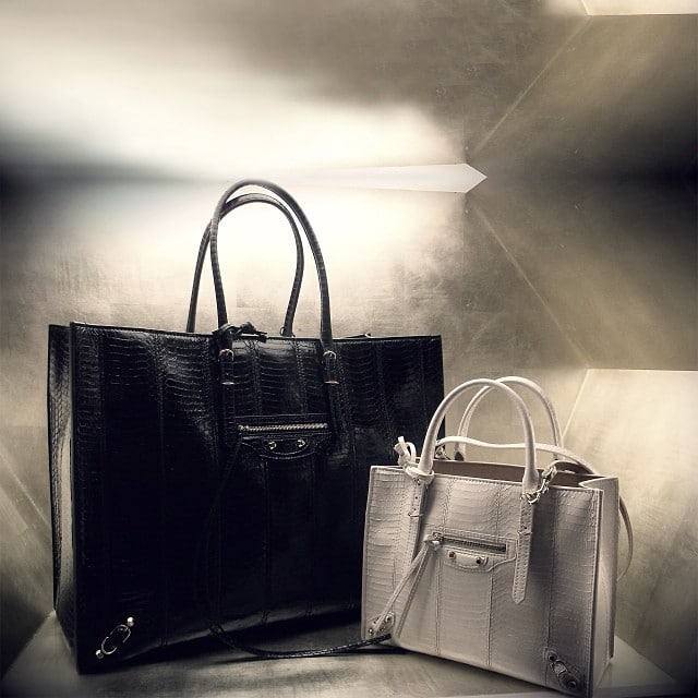 Balenciaga Papier White and Black Python Tote Bag - Spring 2014 - 2