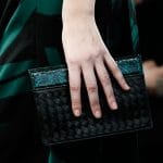 Bottega Veneta Black/Green Intrecciato Clutch Bag - Fall 2014