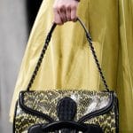 Bottega Veneta Black/Yellow Flap Bag - Fall 2014