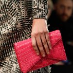 Bottega Veneta Pink Crocodile Clutch Bag - Fall 2014