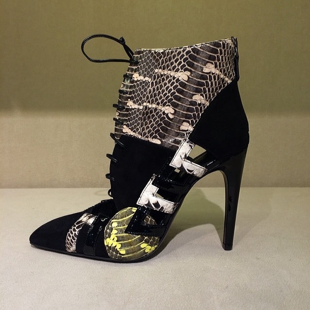 Bottega Veneta Python High Top Oxford Shoes - Fall 2014