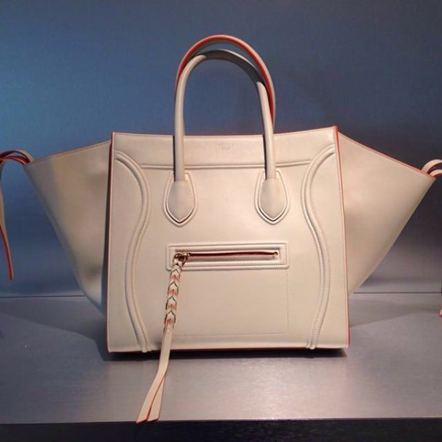 Celine Milk with Red Trim Phantom Bag - Summer 2014