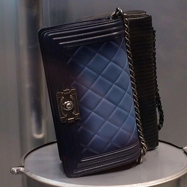 Chanel Pre-Spring 2014 Ombre Blue Boy Bag · INTO