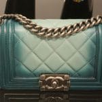 Chanel Dark Green/Light Green Quilted Boy Small Bag