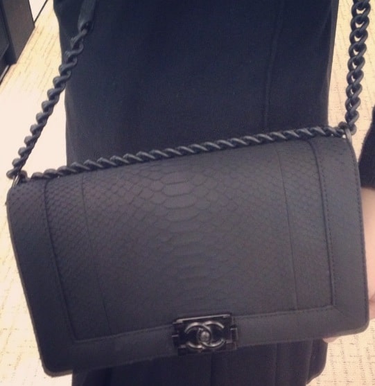 Chanel Boy So Black Flap Bag | IUCN Water