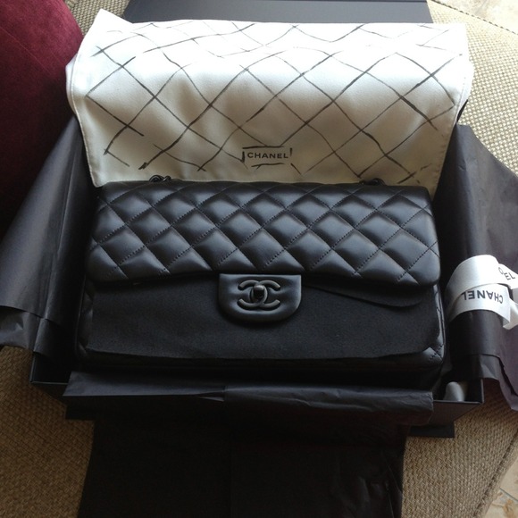 all black chanel bag