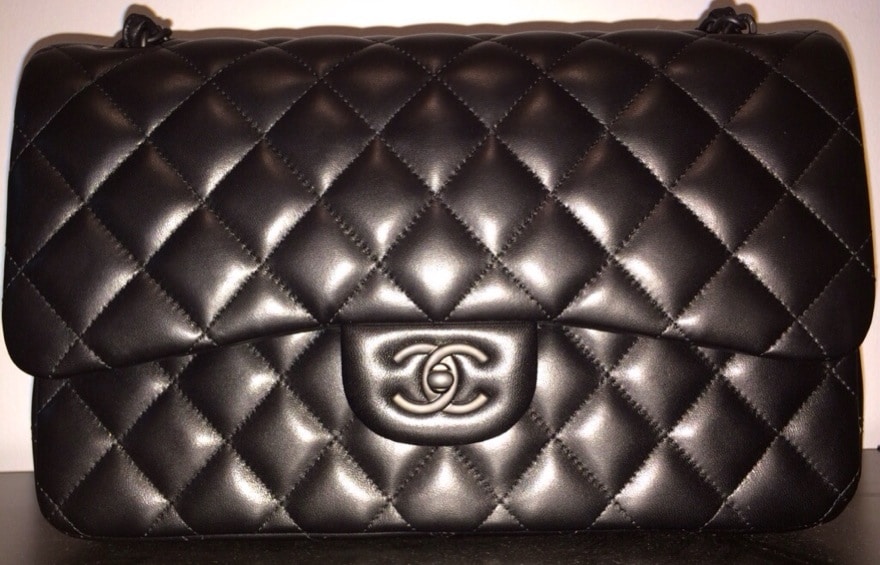 Túi Chanel Classic Flap Bag So Black đen da cừu siêu cấp