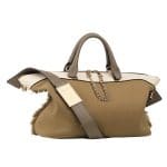 Chloe Olive Green Canvas Baylee Medium Bag - Spring 2014