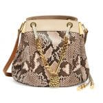 Chloe Pink Python Camille Drawstring Medium Bag - Spring 2014