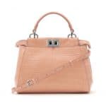 Fendi Baby Pink Crocodile Peekaboo Mini Bag - Spring 2014