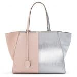 Fendi Baby Pink/Silver 3Jours Tote Large Bag - Spring 2014