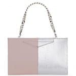 Fendi Baby Pink/Silver Bi-color Grande Clutch Bag - Spring 2014