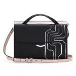 Fendi Black Circuit Inlay Demi Jour Bag - Spring 2014