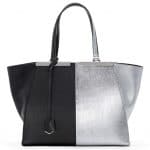 Fendi Black/Silver 3Jours Tote Large Bag - Spring 2014