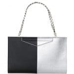 Fendi Black/Silver Bi-color Grande Clutch Bag - Spring 2014