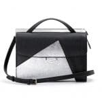 Fendi Black/Silver Palladium Hardware Demi Jour Bag - Spring 2014