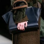Fendi Blue 3Jours Tote bag with Brown Shearling Handle - Fall 2014