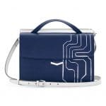 Fendi Blue Circuit Inlay Demi Jour Bag - Spring 2014