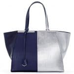 Fendi Blue/Silver 3Jours Tote Large Bag - Spring 2014