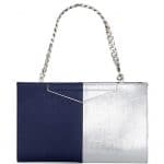 Fendi Blue/Silver Bi-color Grande Clutch Bag - Spring 2014