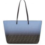 Fendi Brown FF/Degrade Blue Two-Tone FF Roll Bag - Spring 2014