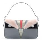 Fendi Grey Monster Baguette Bag - Spring 2014