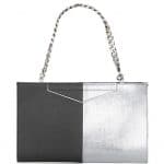 Fendi Grey/Silver Bi-color Grande Clutch Bag - Spring 2014