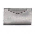 Fendi Metallic Grey Grande Clutch Small Bag - Spring 2014