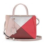 Fendi Pink Multicolor Geometric 3D 2Jours Tote Small Bag - Spring 2014