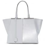 Fendi White/Silver 3Jours Tote Large Bag - Spring 2014