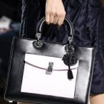 Lady Dior black with Pink Pocket Tote Bag - Fall 2014
