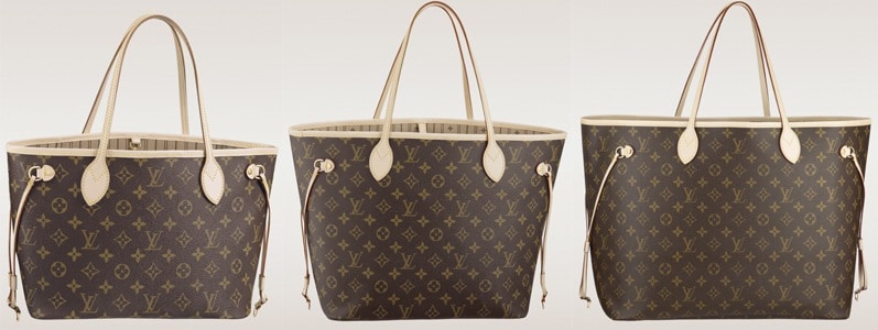 Size Comparison of the Louis Vuitton Neverfull Bags | Spotted Fashion