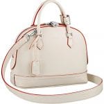 Louis Vuitton White Milk with Red Trim Alma bag - Spring 2014 - Parnassea