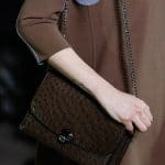 Marc Jacobs Brown Ostrich Chained Flap Bag 2 - Fall 2014