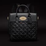 Mulberry Black Quilted Cara Back pack bag 2