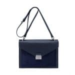 Mulberry Midnight Blue Velvet Calf and Haircalf Kensal Shoulder Bag