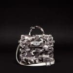 Mulberry cara calf hair monochrome camo Back pack bag