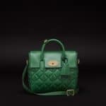 Mulberry green mini Cara Quilted Back pack bag